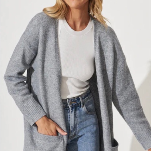 Caposhie Sweaters - Caposhie Wool Open Front Cardigan